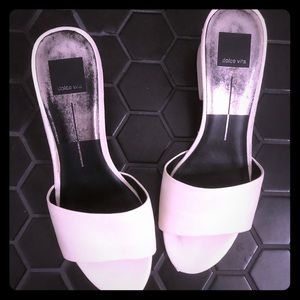 White Dolce Vita Low Heels